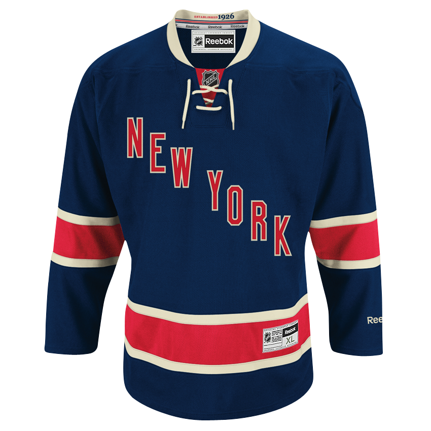 New York Rangers Custom Home Jersey – Discount Hockey